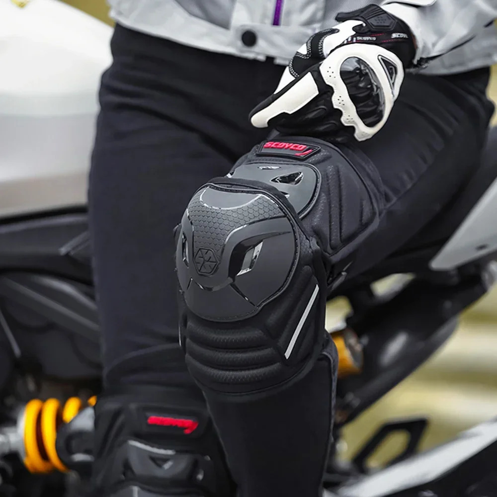 Motorcycle Knee Pads In Summer Kneepads Protective Gear Keep Warm Accessories Builtin CE Protector 250708