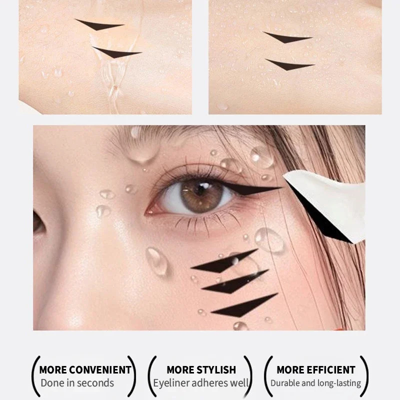 Waterproof Lower Eyelash Stamp Set Easy To Use Quick Dry Eye Liner Portable 0.01mm Tip Lower Lash Stamp With Ink 2 In 1 250717
