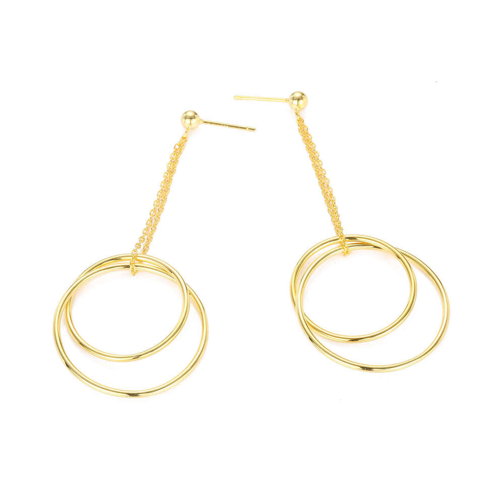 New Accessories Trendy Simple Circle Women Stainless Steel Earrings Ear Jewelry