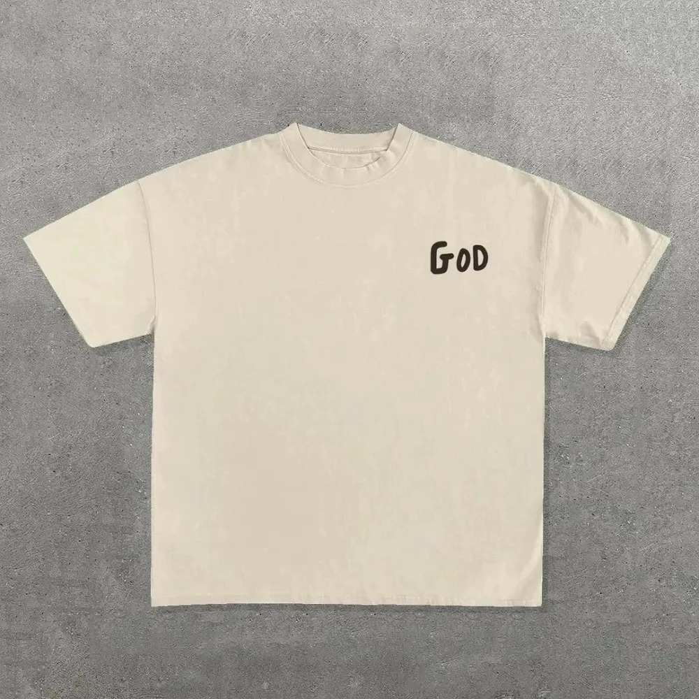 Streetwear Y2k T Shirt Mens Harajuku Hip Hop Graphic Print Oversized Cotton Round Neck TShirt Gothic Short Sleeve Tops Tees 250716