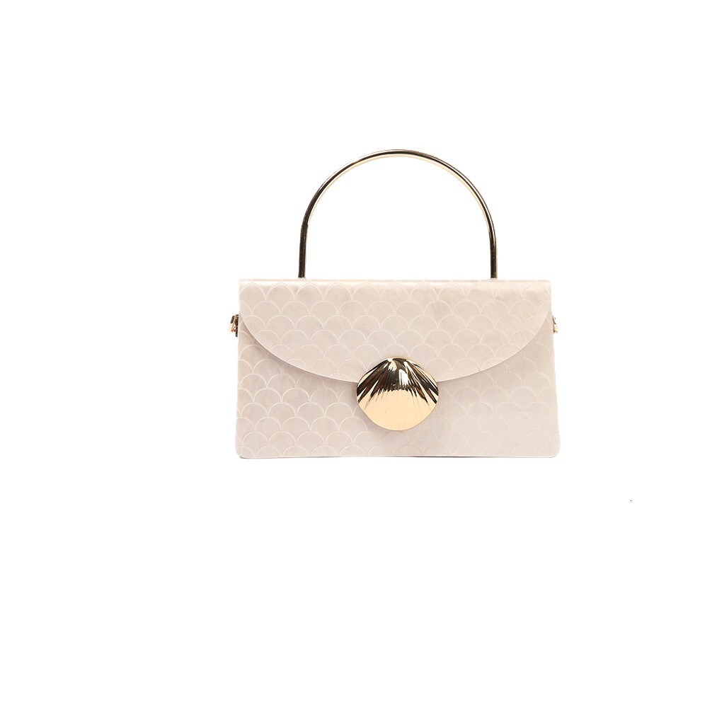 Evening wear acrylic pearl wallet shoulder crossbody bag cute ivory pearl handbag designer bag women's shoulder bag