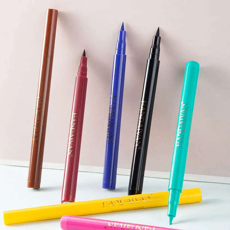 Waterproof 12 Color Liquid Eyeliner Pencil DIY Paintings Eyeliner Easy To Wear Colorful White Yellow Blue Eye Liner Pen Makeup 250717