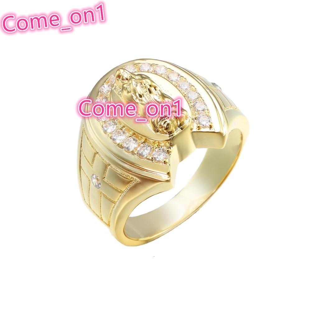 Jasen 925 Sterling Silver Hip Hop Moissanite Diamond Ring