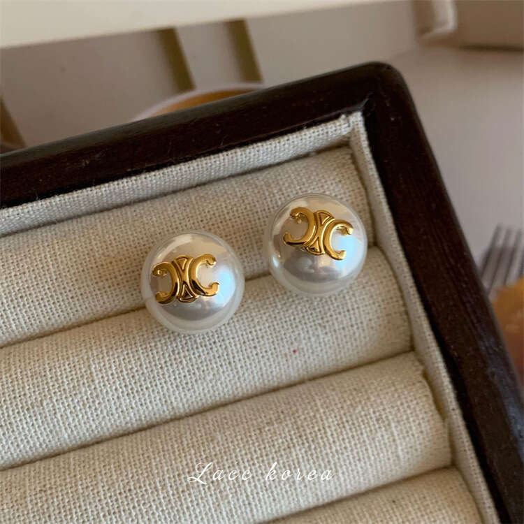 Elegant Shijia Hook Earrings for Women, Light High-end Sense Ear Jewelry, Pure Sier Earrings, Niche Pearl Studs
