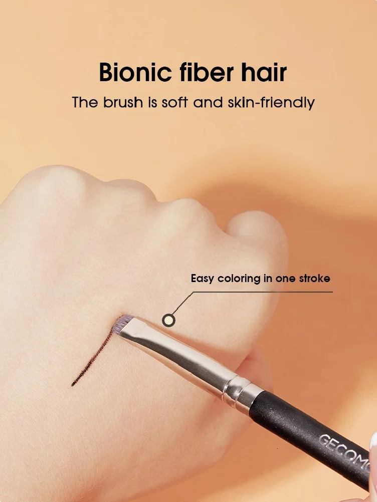 Eyeliner brush eyebrow do not eat powder easy overhand blade flat head circular arc eye repair makeup 250714