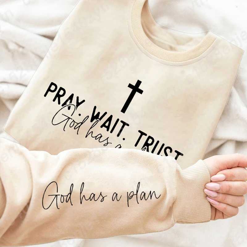 Uplifting Christian Quote Crewneck Sweatshirt Long Sleeve Womens Fashion Oversized Sweatshirts Inspirational Print Pullovers Z250719