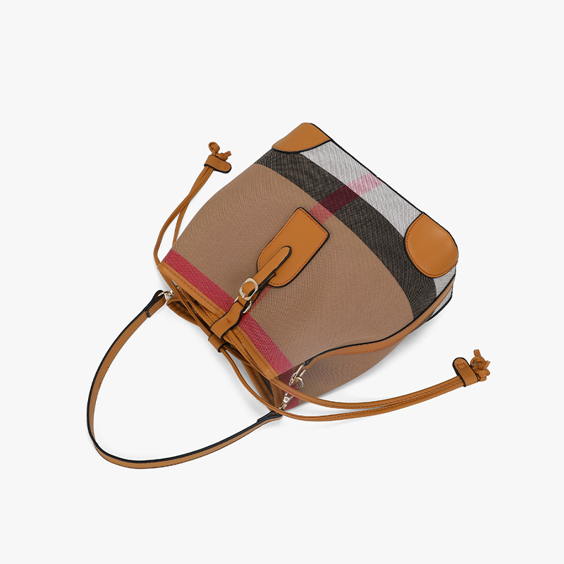 The checkered bucket bag fashionable diverse, suitable for daily use. This is the best choice give to friends and family dh911186099