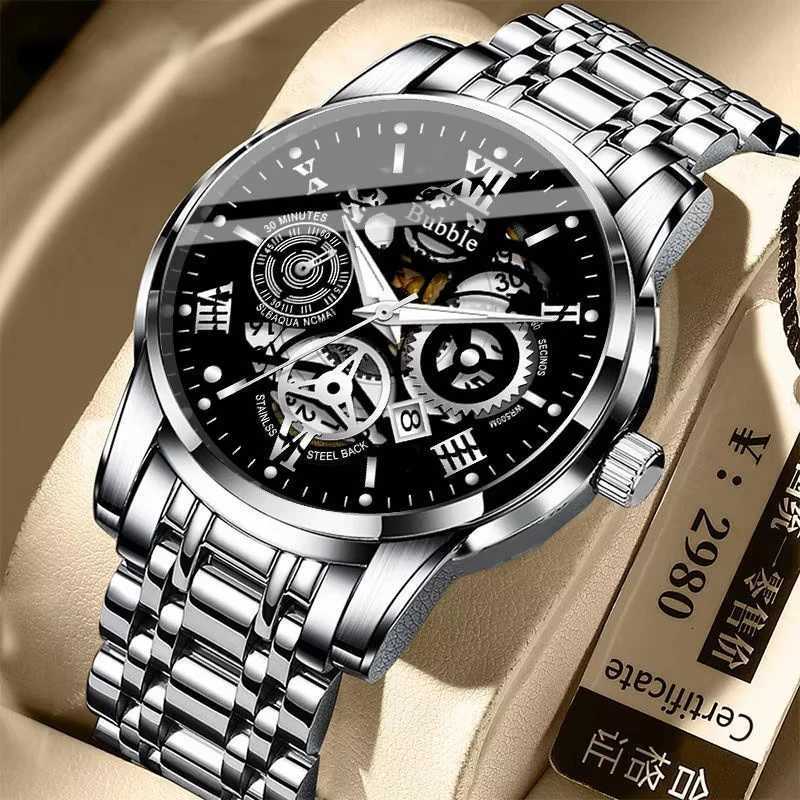 UTHAI Watch For Men Trendy High End Light Luxury Versatile Quartz Watches Waterproof Roman Hollow Relogio Masculino V009 W250718