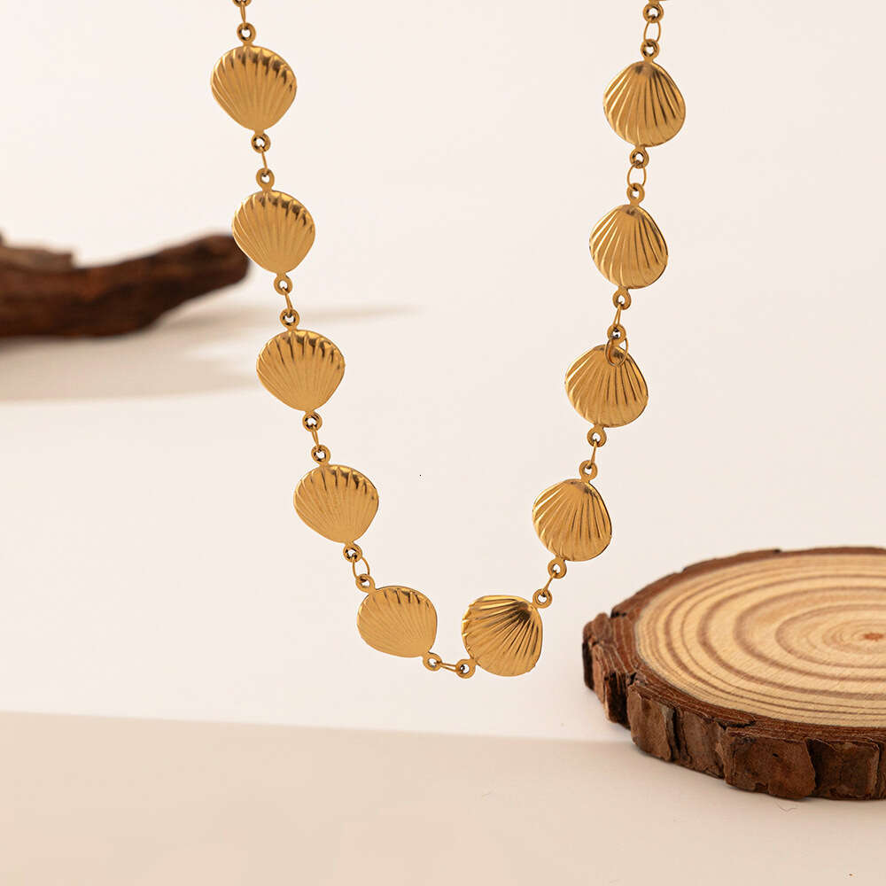 Dongguan Titanium Steel Vacation Style Shell Ocean Accessories Pendant Necklace for Women High-end Jewelry