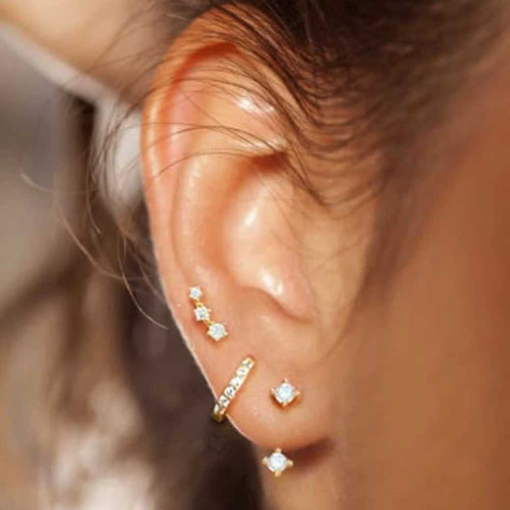 925 Silver Needle Minimalist Earrings Set Hoop Ear Climber for Multiple Piercings Dainty Everyday Ear Stack Gifts for Women Girls XJ250718