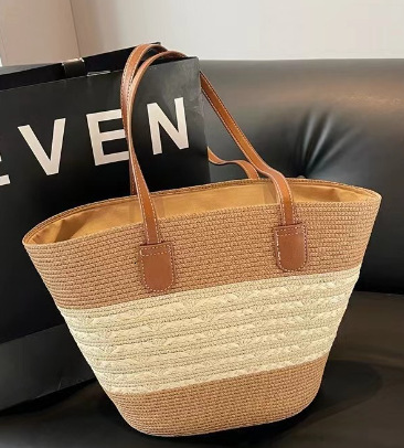 Summer New Women's Shoulder Bag New Large Capacity Elegant Woven Handbag Shoulder Bag Underarm Bag Beach Bag New Designer Bag New Designer Luxury