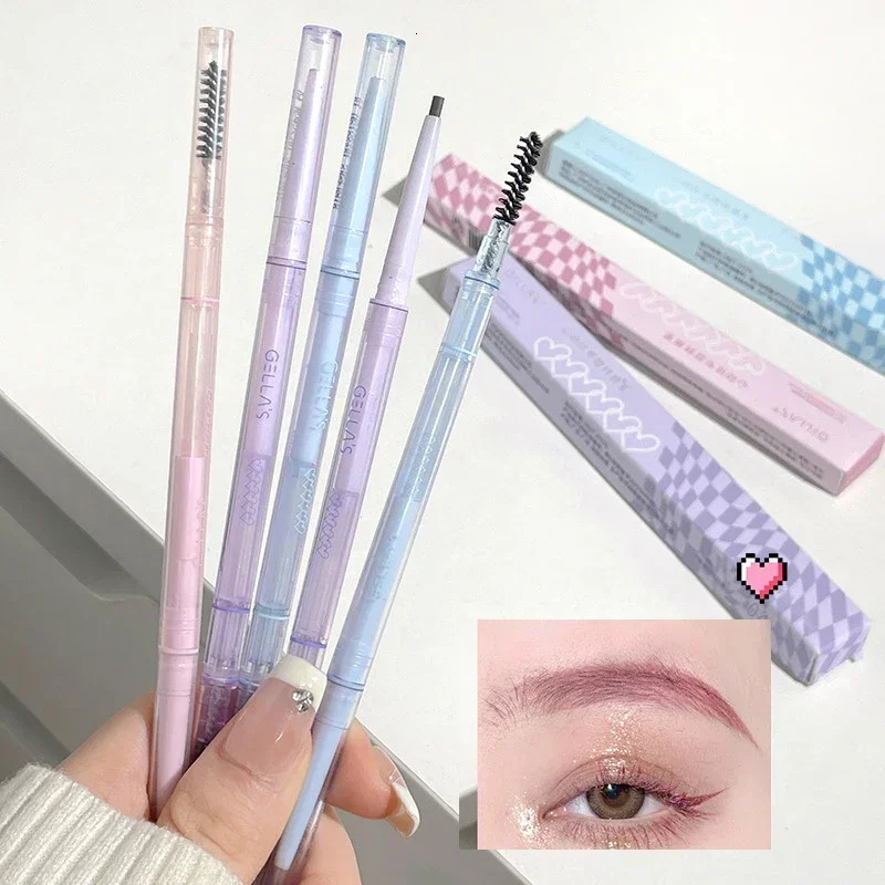 1.5mm Ultra Fine Double-Ended Eyebrow Pencil Waterproof Sweat-proof Long Lasting Professional Eye Makeup for Women Eyebrow Pen 250712