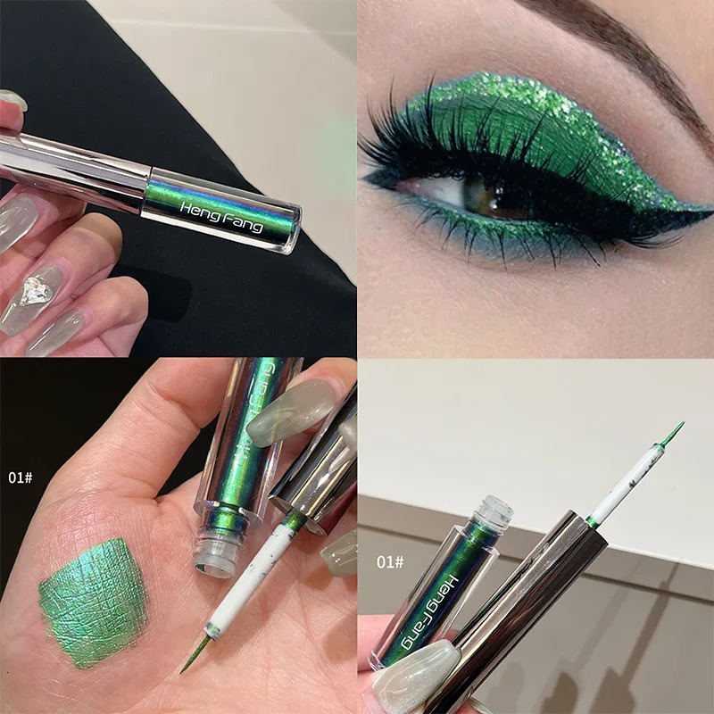 Glitter Chameleons Eyeliner Multi Chrome Eyeliner Lasting Shiny Metallic Eyeshadow Eyeliner Green Purple Makeup Pigment Cosmetic 250716