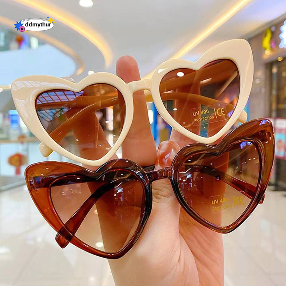 Heart Kids Sunglasses Children Retro Cute Cartoon Love Cat Eye Sun Glasses Girls Boys Baby Outdoor Shades UV400 Eyewear 2025 ddmythur Z260305