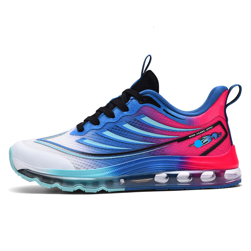 Spring Summer 2025 New Men's Shoes Mesh Full Sole Air Cushion Extra Large Size Sports Rubber Wear-Resistant Non-Slip Fashion