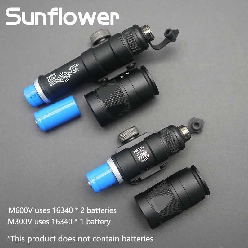 Tactical Metal SF M600V Strobe Flashlight M640B M600C Scout Light Airsoft Weapon Gun Light for Hunting Rif 20mm Rail Torch XJ250718