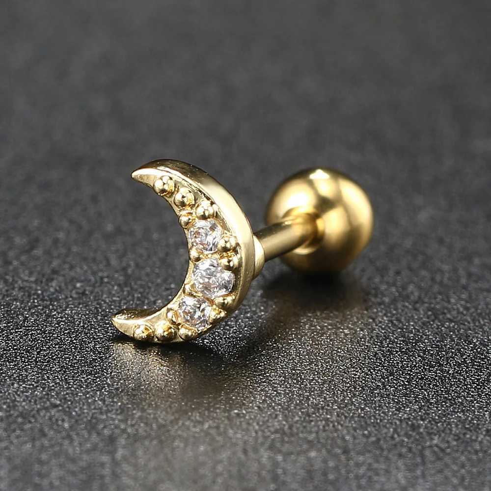 1pc Helix Piercing Butterfly Earrings Women Trend Zircon Mini Cartilage Ear Jewelry Daith Piercing Rook Tragus Body Accessories XJ250718