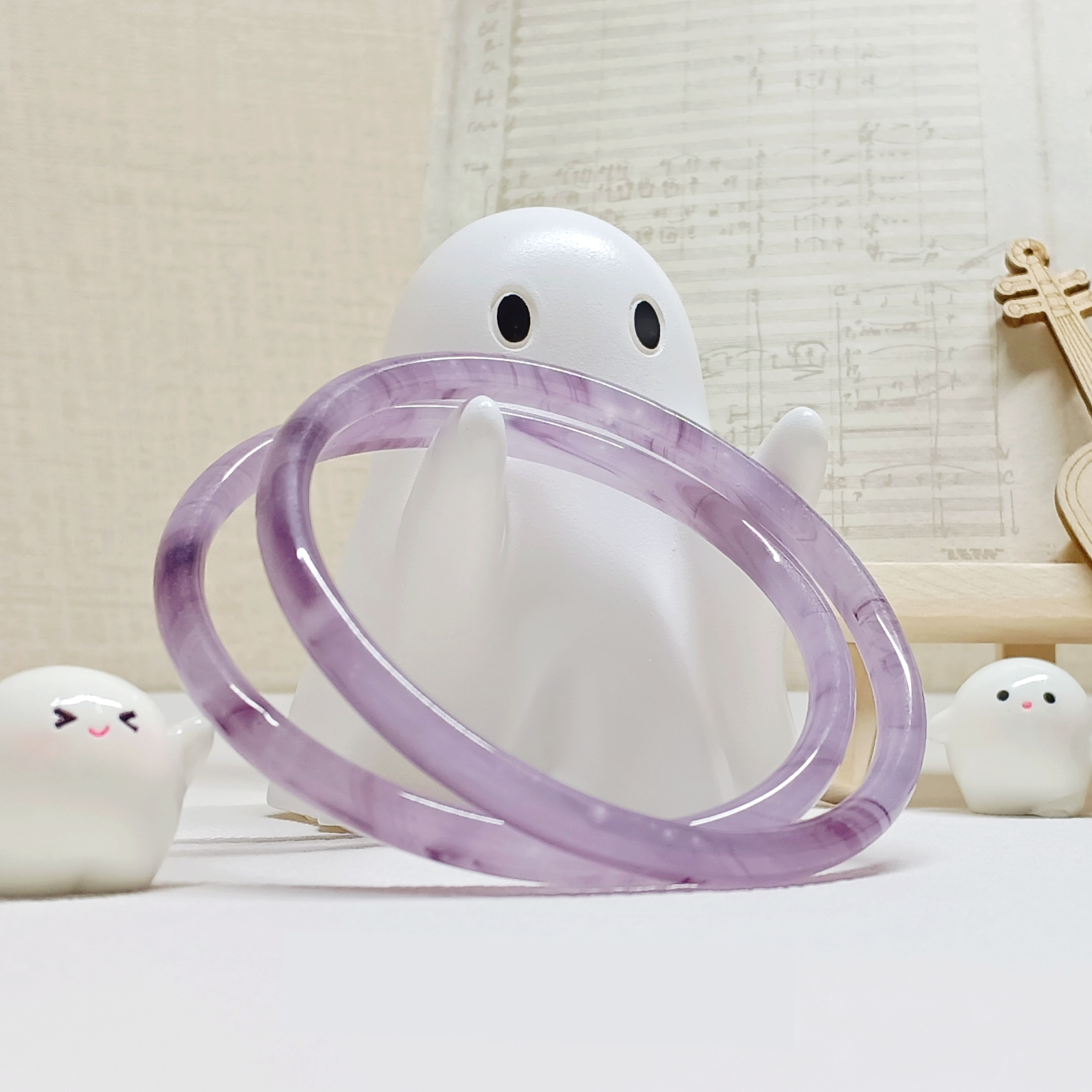 Xiling Original Design "Jingling Bells, Flowing Gauze" Glazed Glass Artistic Jewelry