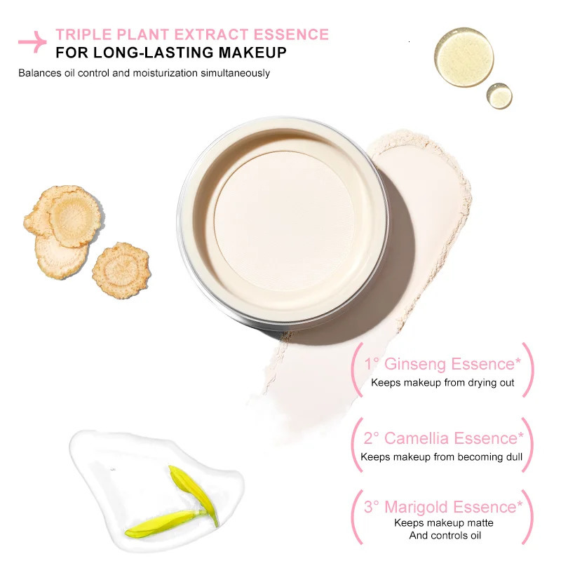Judydoll Translucent Loose Setting Powder Long-Lasting Matte Finish Oil Control Large Size Blurring Sweat-Proof 250716