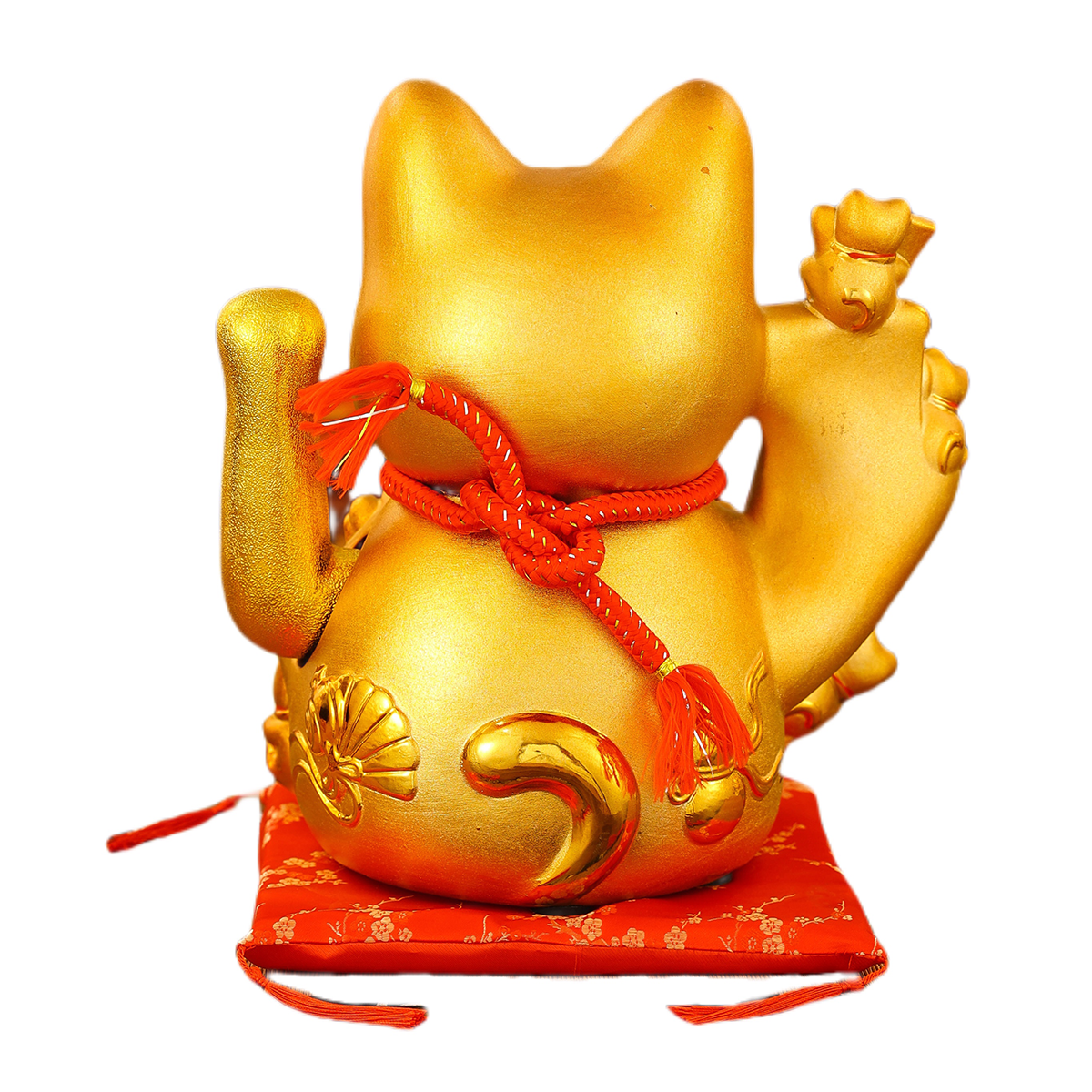 Ceramic Animated Cat Sculpture - Home Decor & Wealth Symbol Ornamentation for Modern Dwellings