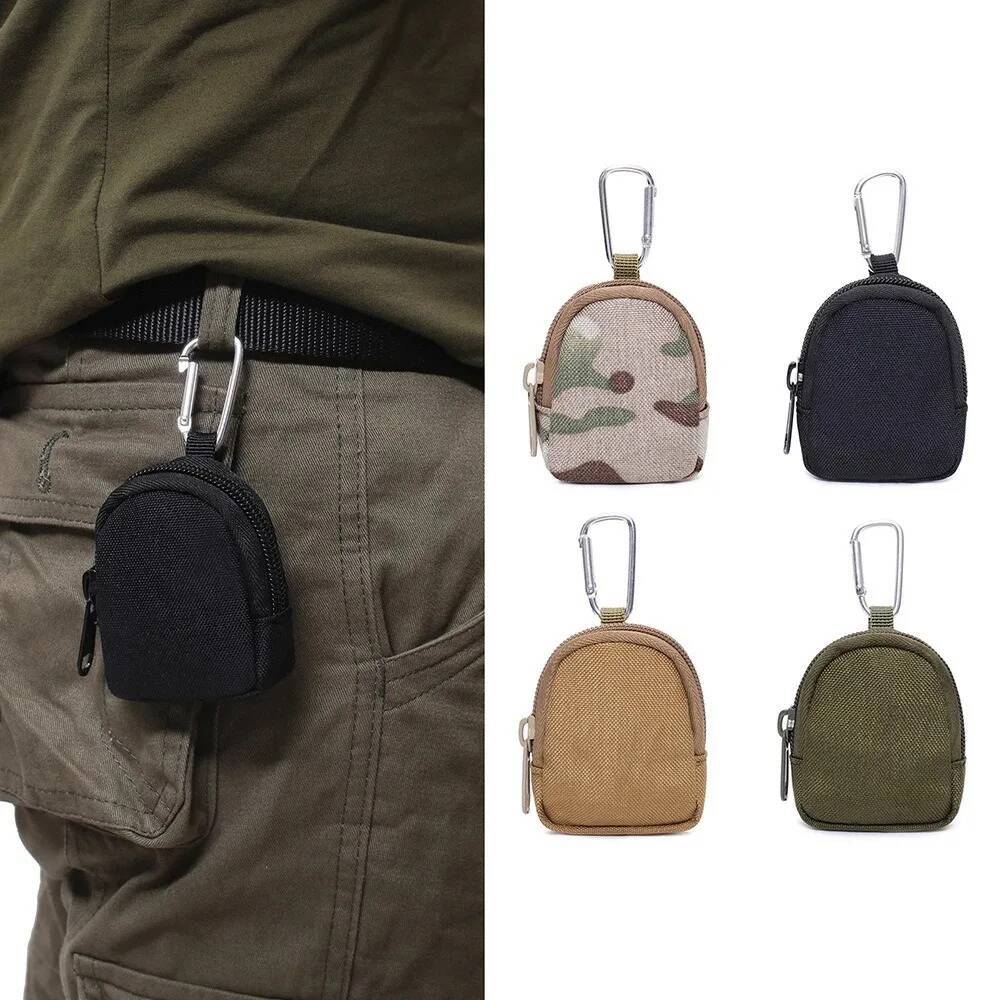 Zipper Pocket Snack Portable Outdoor Packet Tactical EDC Key Wallet Holder Men Coin Purses Pouch Bag