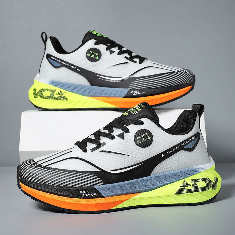 2025 Spring New Men's Trail Lightweight Shock Absorption Non-Slip Sports Youth Carbon Plate Running Shoes Men