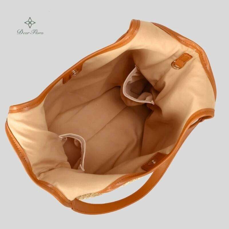 Designer Bag Womens Fashion Letters Straw Handbags Summer Beach Large Capacity Tote Holiday Designer Casual Handmade Woven Shoulder Bags