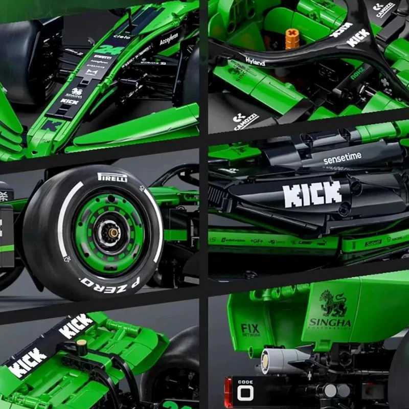 Technical KICK SAUBER F1 C44 Sports Model Car Set 1 8 Racing Car Kits Model 2553PCS Building Blocks Car Lovers Muscle Car Fans R250718