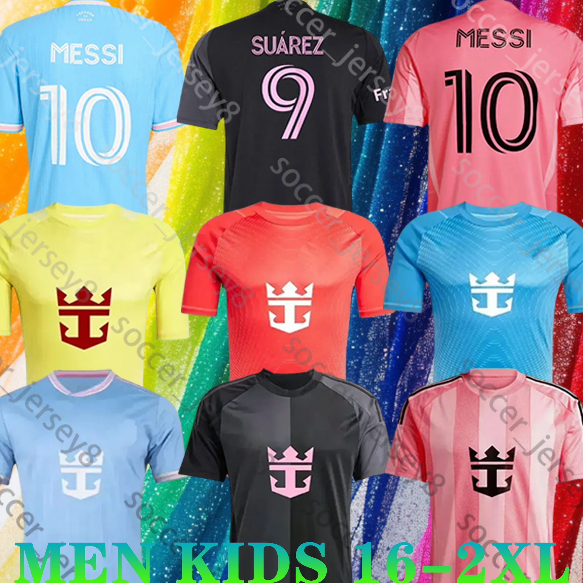 2025 2026 Inters MESSIS Soccer Jerseys FC Miamis Fans Player version SUAREZ HIGUAIN TRAPP PELLEGRINI Martinez CARRANZA PIREZ MORGAN 25 26 men kids Kit Football Shirt