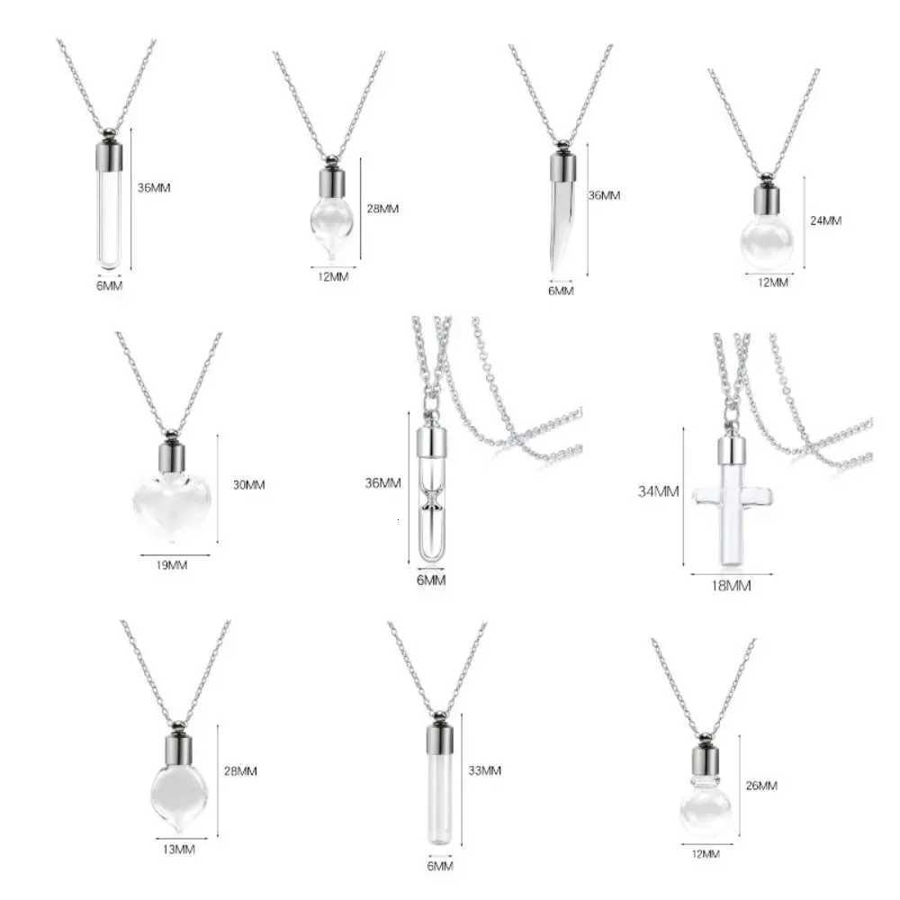 Transparent Per Vial Pendant ing Bott Car Charm Bott Necklace Jewelry Gifts Bott Necklace W250718