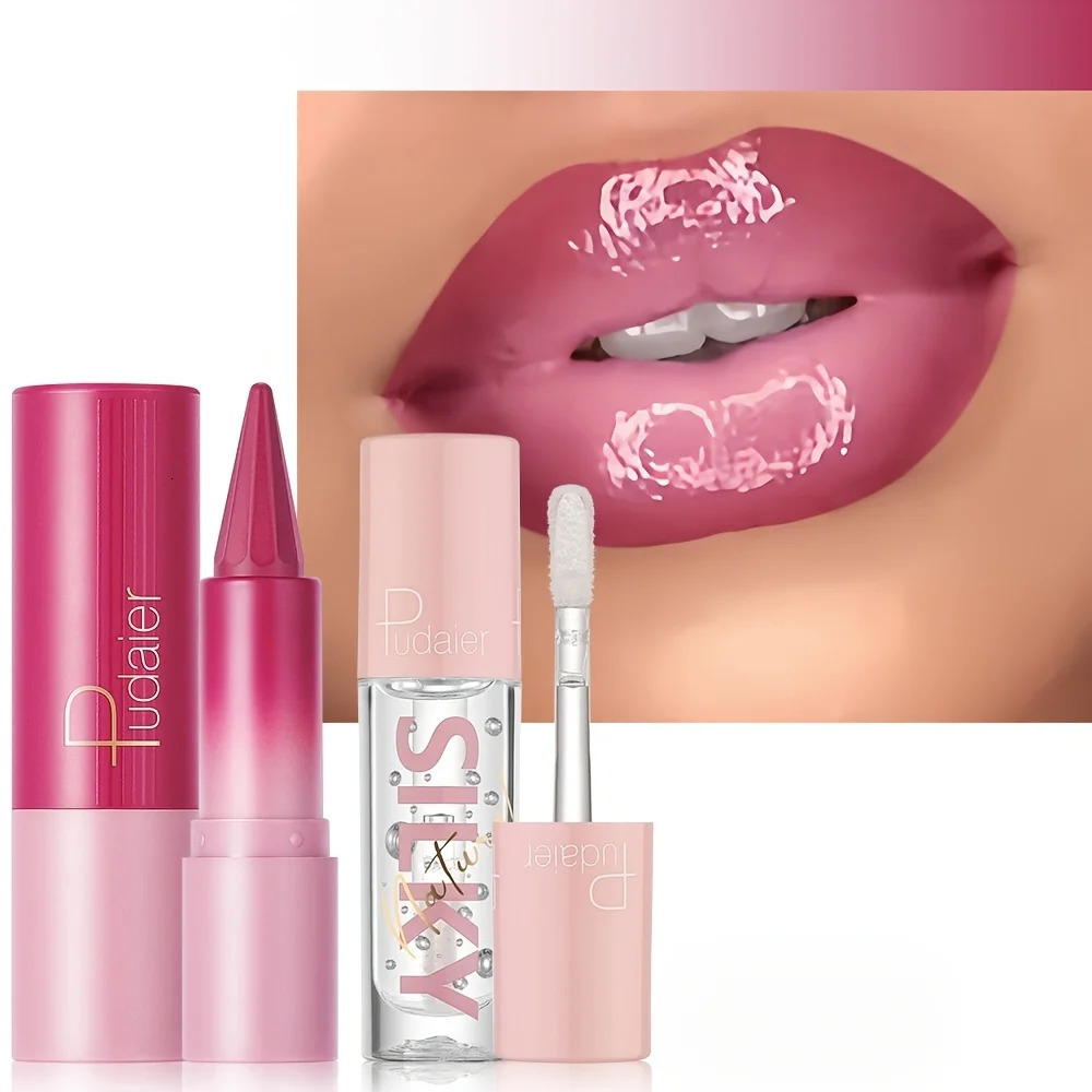 Silky Smooth Lipstick Nourishing Lip Oil Set - Create Versatile Stunning Looks with Long-Lasting Hydration - Ideal for Effortl 250717