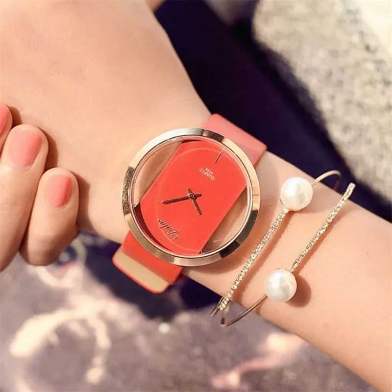 Famous Watch Women Luxury Leather Skeleton Strap Dress Watch Casual Quartz Wristwatch Stainless Steel Reloj Mujer womens watches W250718