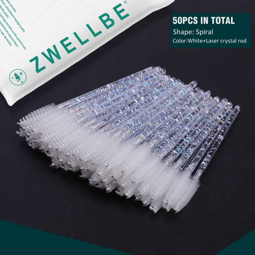 10020 Disposable Mascara Wands Applicator Eyelash Brush Spoolies for Eye Lash Eyebrow and Makeup Crystal Cosmetic 250714