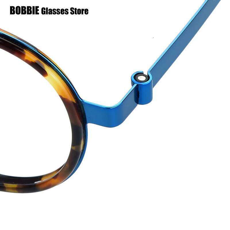 Denmark Brand Glasses Frame Titanium Acetate Round Screwless Men Ultralight Women Eyeglasses Spectacles Eyewear 1011 Multicolour