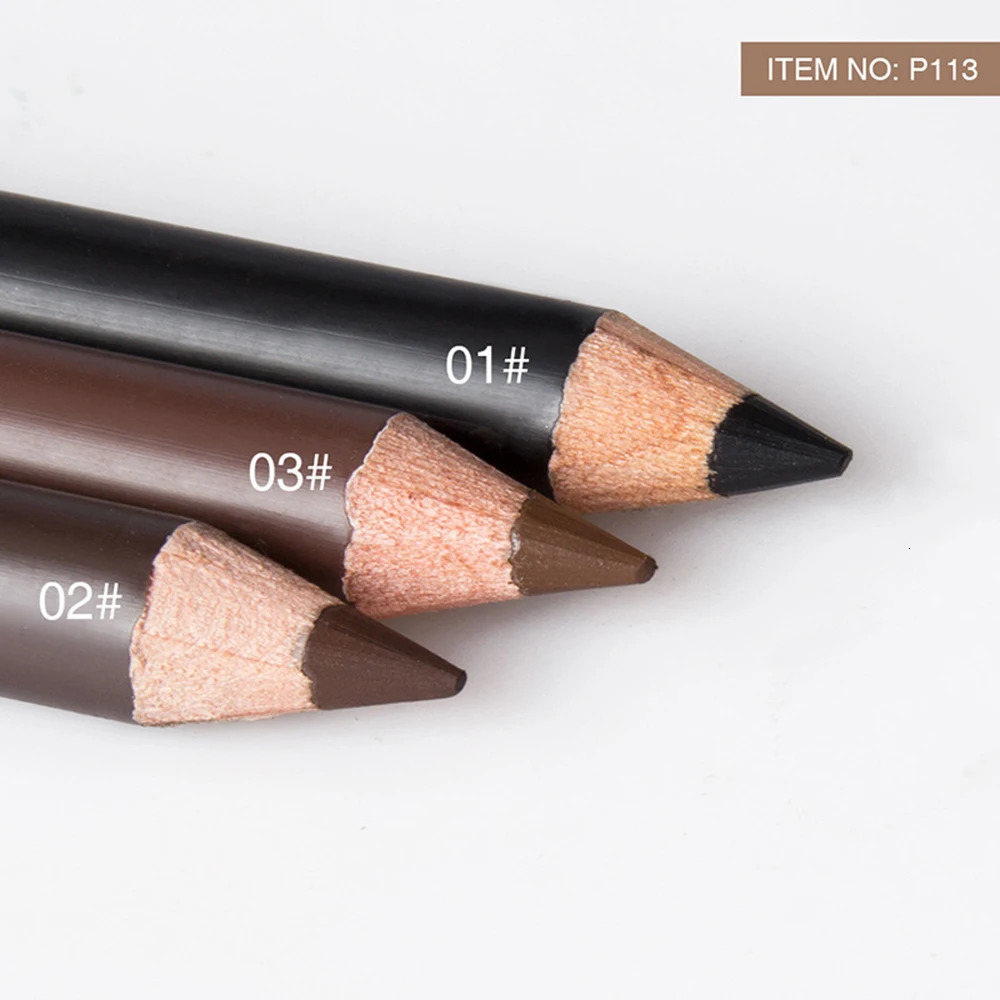 12 Pcs/Set Waterproof Eye Brow Pencil Precise Brow Definer Black Blonde Brown Eyebrow Pen Long Lasting Makeup 3 Colors Cosmetic 250712