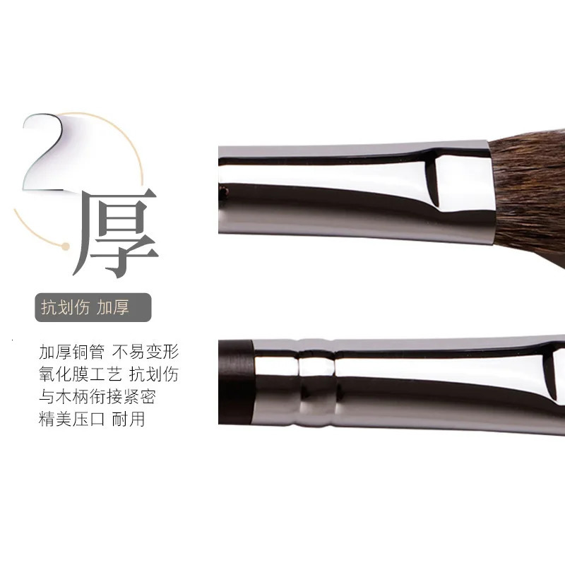 1pc High end Pro Fox hair Big Powder Makeup brushes Powder Contour Make up brushes Bronzer Blackwood handle pencil beauty G14 250716