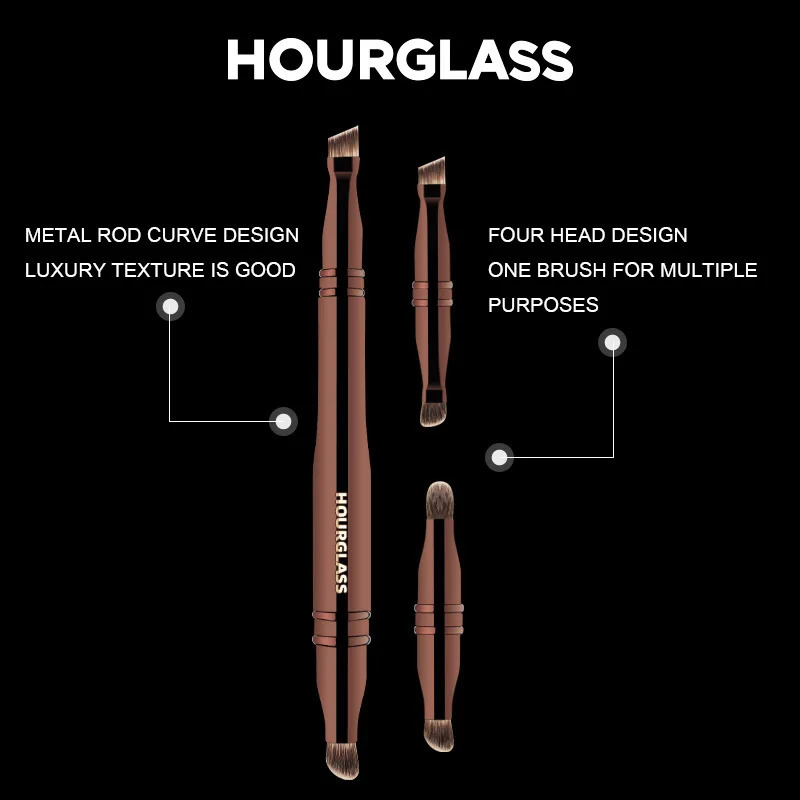 Hourglass Makeup Brush No25 FourHead Multifunctional Concealer Eyeshadow Eyebrow Eyeliner 250714