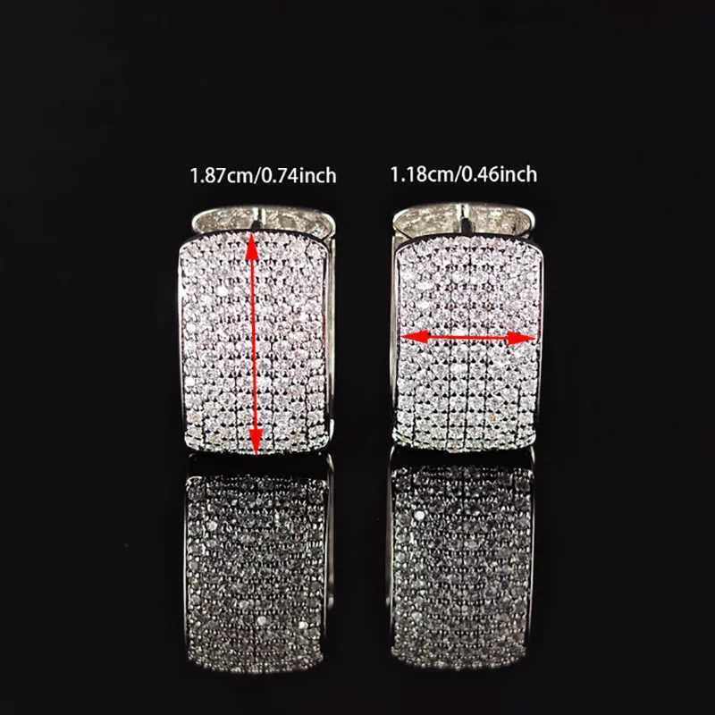 Moonso Trendy Rose Gold Silver Color Engagement Hoop Earrings for Women Anniversary Gift Jewelry Free Shipping Items E8451 XJ250718