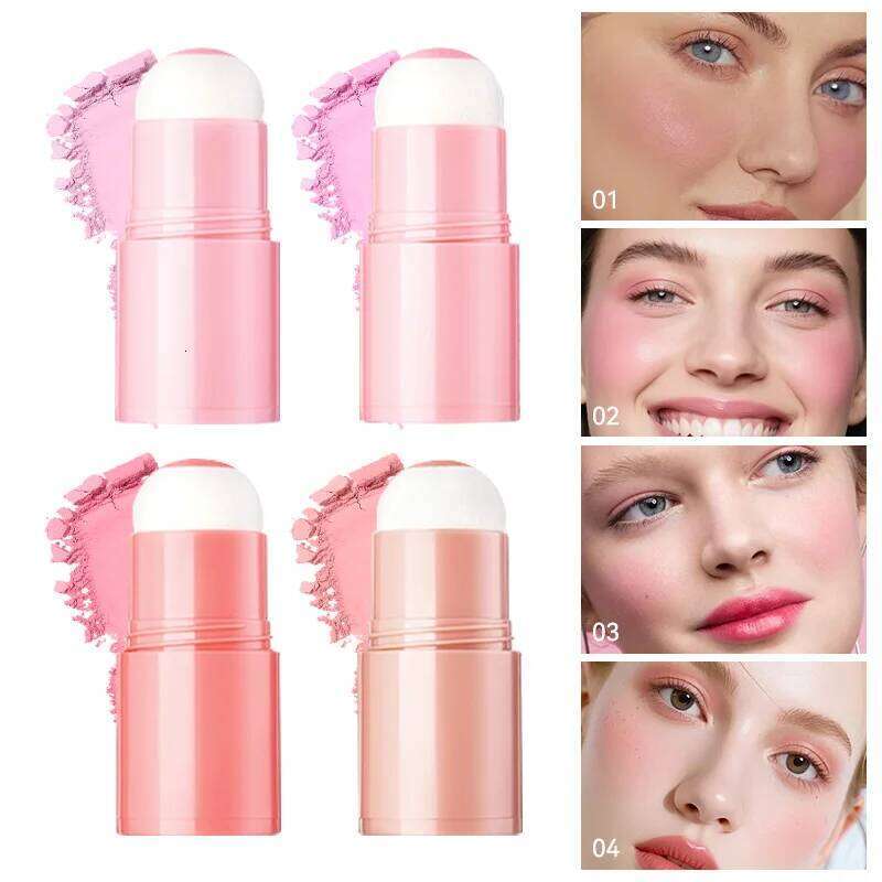 Life Girls Pink Two Cheek Wonder System Woman, Non-Slip Straight Makeup, Low-Pressing Expansion Sponge Bong, Corrects Korean Face to