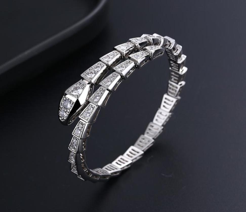 love bangle serpent designer bracelet jewelry designer diamonds elastic force thick gold plating ne opening High version bone womans bracelets gift3544522