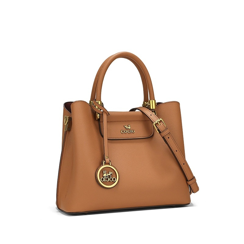 COCIO designer Shoulder Bags High end leather large capacity portable tote bag fashionable versatile crossbody bag