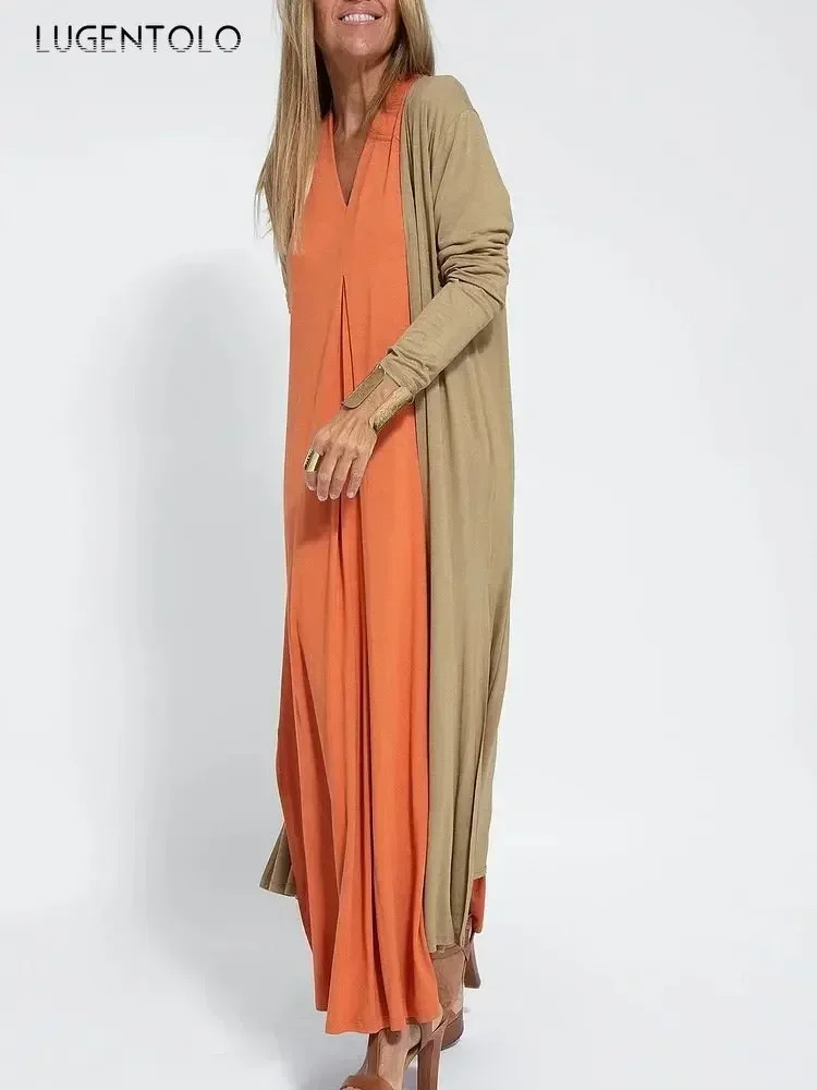 Long Sleeve Trench Women Split End Beach Vacation Thin Spring Summer Female Cardigan Casual Elegant Solid Loose Coat 250714