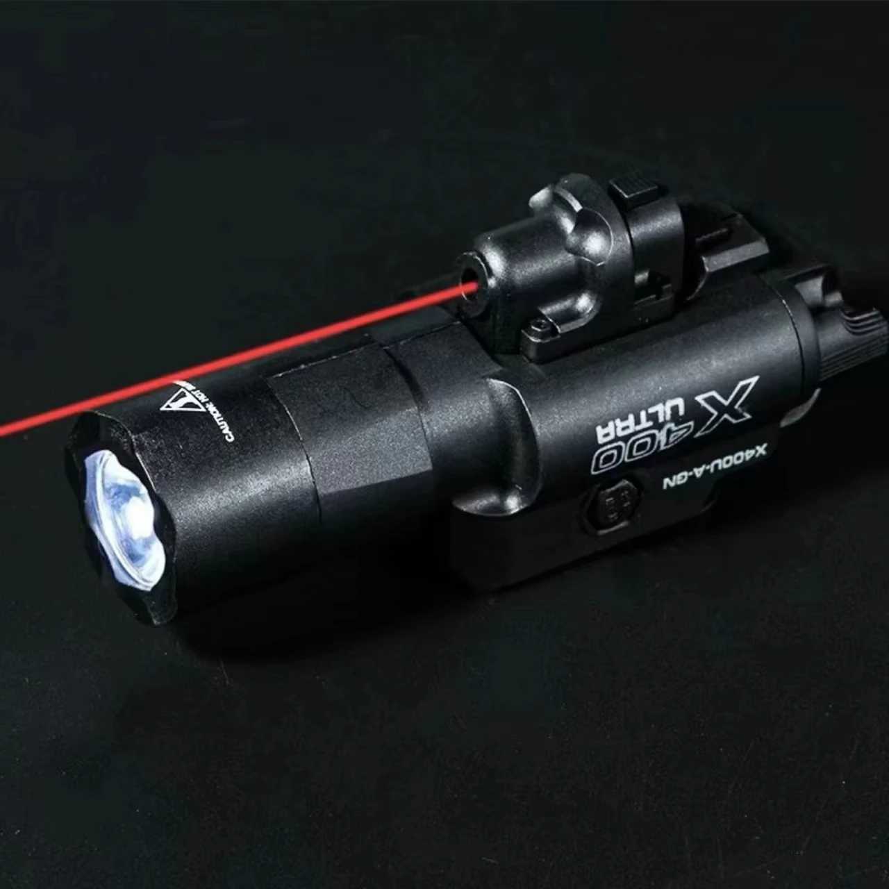 400U Two-in-one High-intensity Flashlight Laser Pointer Fits 20mm Rail for Toy Airsoft Guns Hunting CS Matches Wargames XJ250718