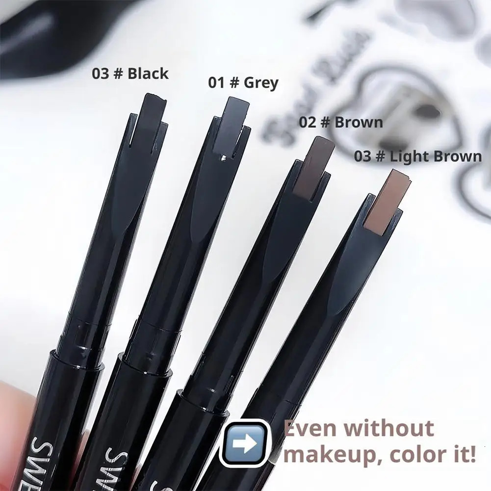 Eyebrow Pencil Double-ended Waterproof Eyebrow Cosmetics Long Lasting Eye Brow Tattoo Pen Makeup Eyebrow Pencil 250712
