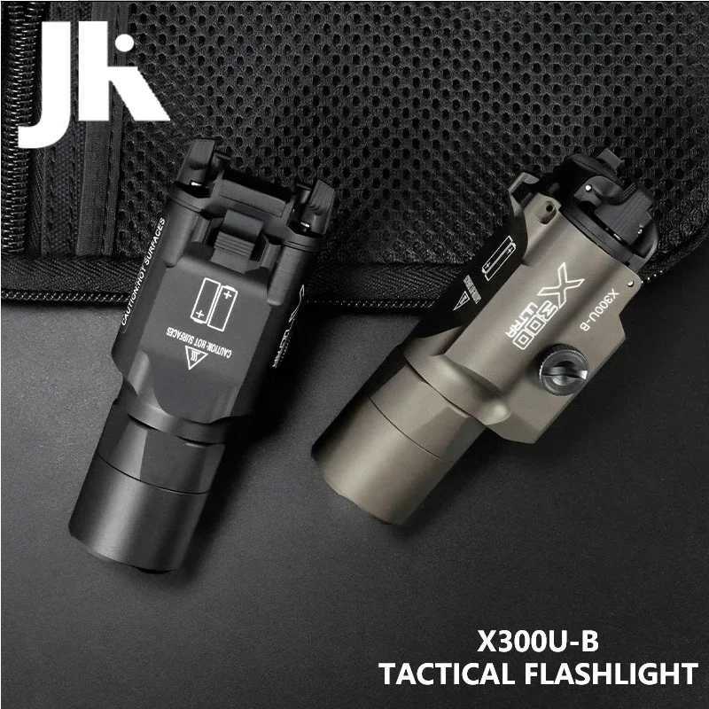 300U-B 300U Hunting Flashlight D White Light Strobe 300U-B Hunting Weapon Scout Light Fit 20mm Rail XJ250718