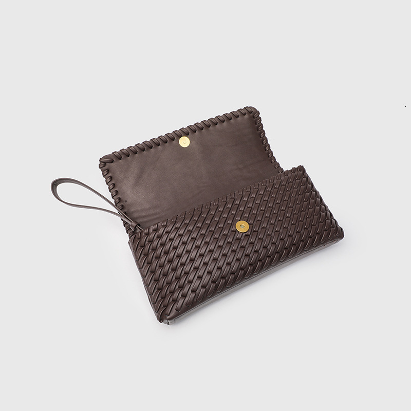 Trendy High-Value Crimson Handbag Long Woven Shoulder Crossbody Bag