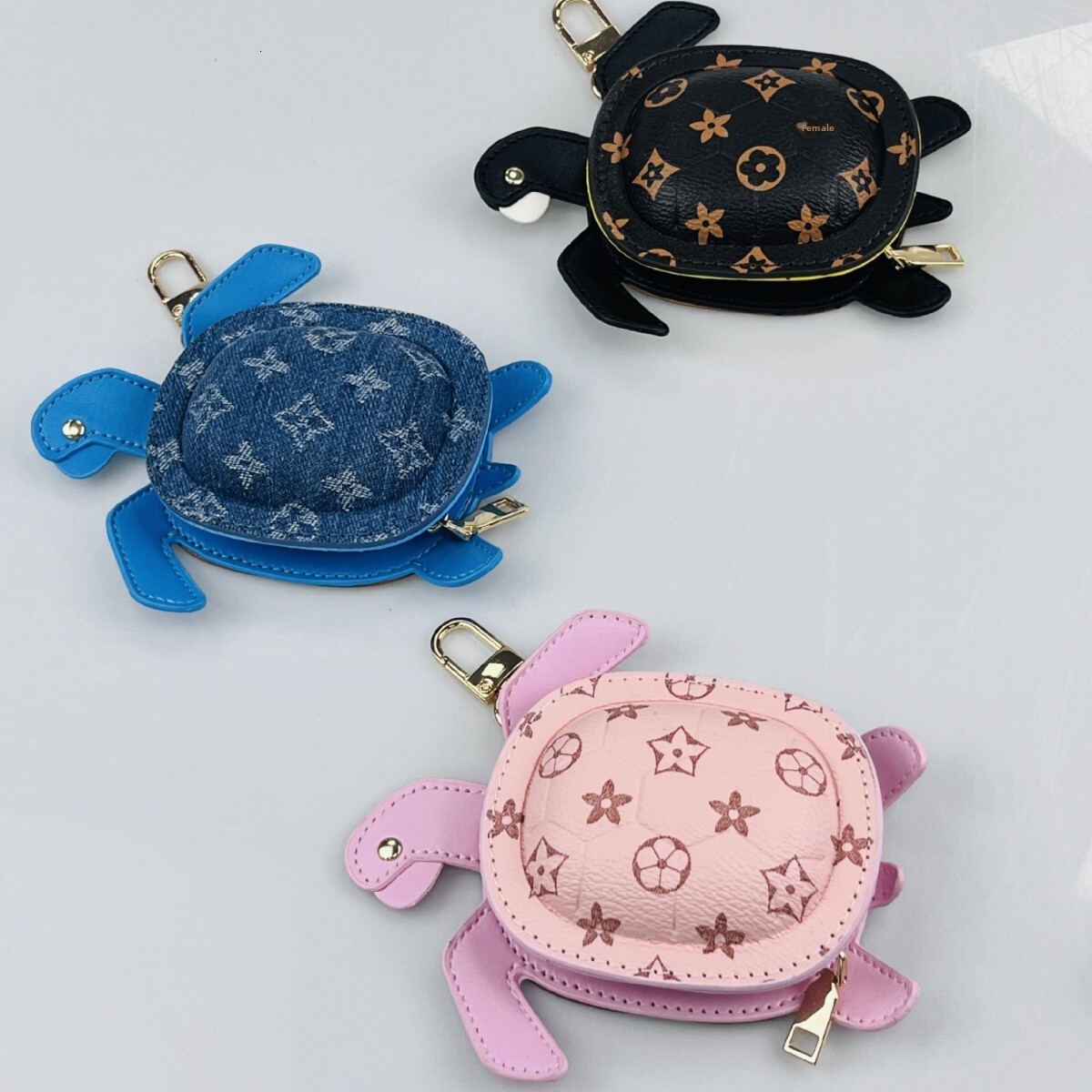 Mini Turtle Accessories Pendant Hanging Decoration Earphone Bag Coin Purse for Women TikTok Live ddmythur