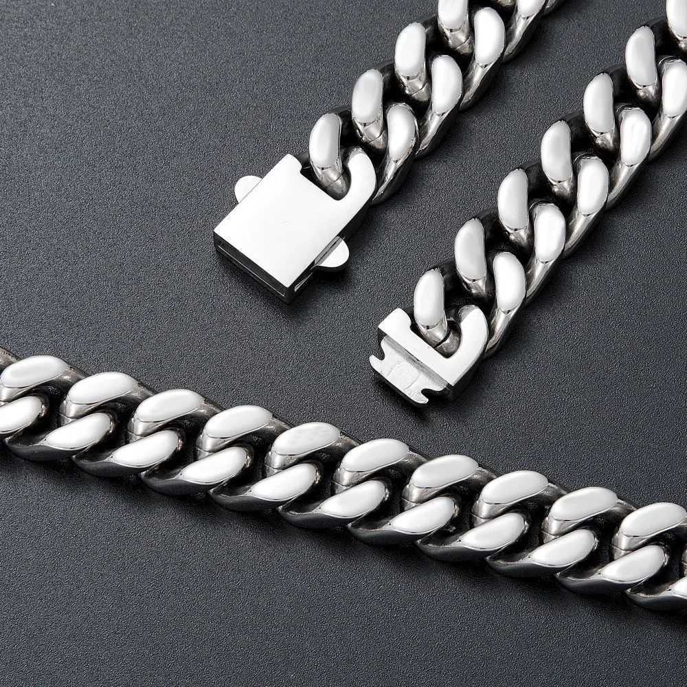 Cuban Link Chain Necklaces Ma Stainss Steel Long Necklace Jewelry Hip Hop Blg Necklace Gifts for Ma Accesories Whosa W250718