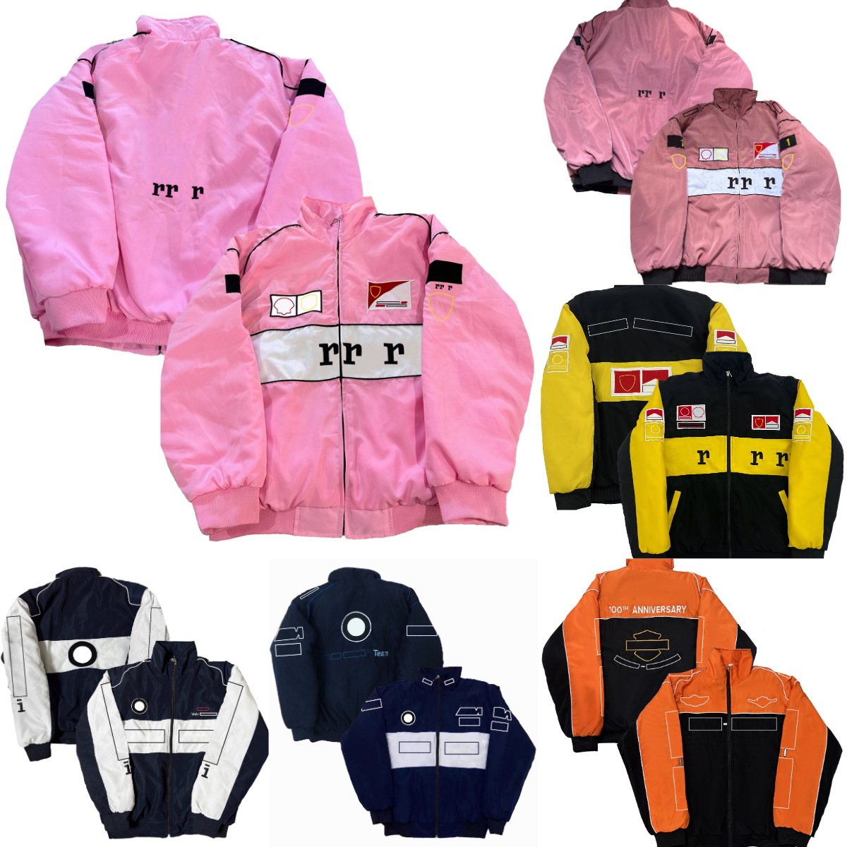 F1 2025 Team Racing Suit Jacket Formula 1 Logo Cotton Jacket Autumn Winter F1 Men Women College Jacket Motorcycle Full Embroidery Jacket