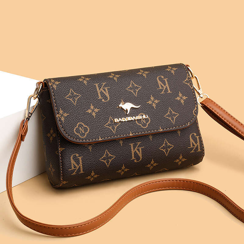 womens 2023 new fashion printed shoulder handbag small square versatile highquality texture crossbody bag trendy